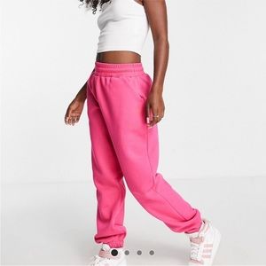 HIIT Pink Drawstring Oversized Fit Joggers With Pockets Size M